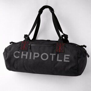 Chipotle Logo Duffel Bag Black Gym Travel Yoga Weekender Lightweight